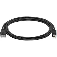 Hamlet XCU2AM-BM18, 1,8 m, USB A, USB B, USB 2.0, Schwarz