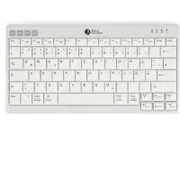 Bakker Elkuizen UltraBoard 950 V2 Wireless DE Qwertz, Tenkeyless (80 - 87 %), Verkabelt & Kabellos, USB + Bluetooth, Scherenschalter, QWERTZ, Dunkles Grau, Hellgrau