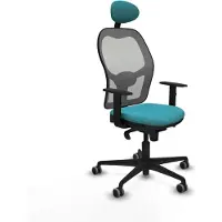 Piqueras Y Crespo Bürostuhl mit Kopfstütze Jorquera 1D036G1 türkis