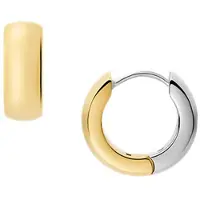 Fossil Ellis Silver and Gold Stainless Steel Earrings JF04899998