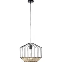 Brilliant Pendelleuchte 37cm Templo braun IP20 E27 40 Watt dimmbar g. f. Normallampe