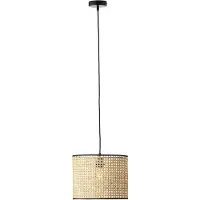 Brilliant Lampe Wiley Pendelleuchte 30cm | 1x A60, E27, 60W, geeignet für Normallampen (nicht enthalten) | Kabel kürzbar | Metall/Rattan