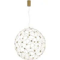 Nova Luce SOLE LED Pendelleuchte Gold 18W Warmweiss 330x80cm 9288080