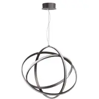 Lyora Pendelleuchte Pertone S Ø 70cm schwarz mit lila Glanz