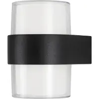 Lyora DARF LED Wandleuchte Schwarz 2x5W IP54 Warmweiss 9,5x10,5x13cm 9925666