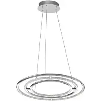 Nova Luce LIVORNO LED Pendelleuchte Chrom 53W Warmweiss 120x60cm 8107401