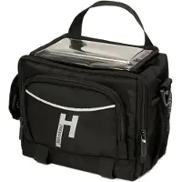 Haberland Lenkertasche 6l Bottle schwarz - praktische Fronttasche mit KLICKfi....