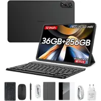 Blackview Tab MEGA 2, 30,5 cm (12"), 1200 x 1200 Pixel, 256 GB, 12 GB, Android 15, Grau