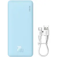 Baseus Airpow, 20000 mAh, Lithium Polymer (LiPo), Power Delivery, 20 W, Blau