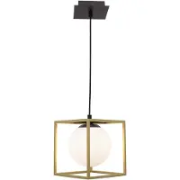 Nova Luce JULIET Pendelleuchte E14 Gold 18x18x120cm dimmbar 9206401