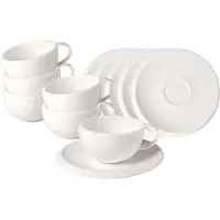 Villeroy & Boch NewMoon Kaffeetassen mit Untertassen