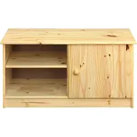 Möbilia Schuhschrank MÖBILIA, beige (natur), B:91cm H:48cm T:38cm, Massivholz, Schränke, Schuhschrank, gefertigt aus massivem Kiefernholz