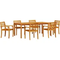 vidaXL Garten Essgruppe 9 Stk. Braun Massivholz Akazie