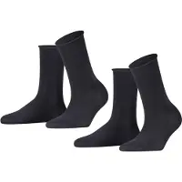 Falke Socken Happy Damen Dark Grey (2er-Pack)-Schuhgröße 39 - 42