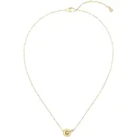 BOSS Kette mit Anhänger "LIVE PRECIOUS", gelbgoldfarben, kristallweiß, Halsketten, Edelstahl, L: 50,5 B: 1mm, Kette mit Anhänger, mit Preciosa Crystal, B:1mm