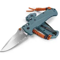 Benchmade Adira Taschenmesser, depth blue grivory, Wellenschliff
