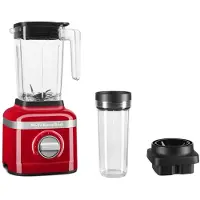 KitchenAid 5KSB1330EER, Tischplatten-Mixer, Pulsfunktion, Eis-Crusher, 0,91 m, 650 W, Rot, Transparent