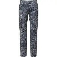 Comma Leggings , Damen, Gr. 36, N-Gr, grau (grau, schwarz), Web, Obermaterial: 33% Polyester, 32% Viskose, 30% Polyamid, 5% Elasthan, bedruckt, slim fit knöchellang, Hosen Leggings, mit All-Over Print