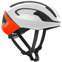 POC Fahrradhelm Omne Air MIPS Hydrogen White/Fluorescent Orange : M : silber Farbe: silber Größe: M