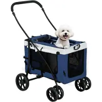PawHut Hundewagen 81L x 58B x 97,5H cm | Gr.: onesize