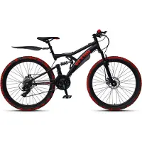 Wynn Mountainbike "FLY1.0" Gr. 46, schwarz (schwarz, schwarz), Fahrräder, 46cm, 26 Zoll (66,04cm), Mountainbike