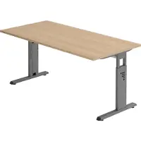 Hjh OFFICE PRO MEGA 16 G - 160 x 80 h?henverstellbar Eiche/Graphit