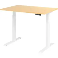 Hjh OFFICE PRO XDKB 12 W | 120x80 | elektrisch h?henverstellbar - Ahorn 120 x 80 elektrisch h?henverstellbar