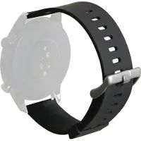 Puro ICON Multibrand Wristband Universal 20mm smartwatch strap (S/M & amp M/L) (black)