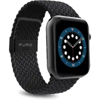 Puro Braided PURO Loop Band Apple Watch 42/44mm (Black)