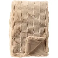 Dutch decor Plaid 'Ferron' 140 x 180 cm Irish Cream - Beige