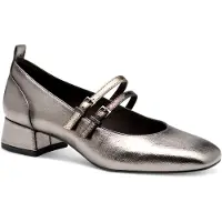 Tamaris Damen Riemchenpumps mit Karree Form und kleinem Blockabsatz 1-22318-43, Größe:40 EU, Farbe:Silber
