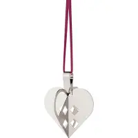 Georg Jensen Weihnachtsornament Flechtherz Palladium