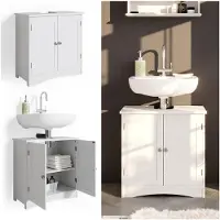 Vicco Waschbeckenunterschrank Bianco Weiß 60 x 60 cm, Model 31129