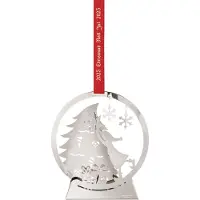 Georg Jensen Weihnachtsmobile Schneekugel Palladium