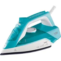 Beko SIM3122T, Trocken- & Dampfbügeleisen, Keramik-Bügelsohle, 140 g/min, Türkis, 25 g/min, 0,24 l