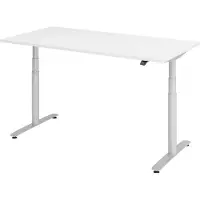 Hammerbacher Sitz-Steh-Schreibtisch el.160x80cm Weiss