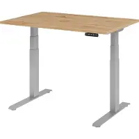 Hammerbacher Sitz-Steh-Schreibtisch el.120x80cm Asteiche