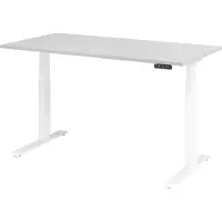 Hjh OFFICE PRO XDKB 16 W | 160x80 | elektrisch h?henverstellbar - Grau 160 x 80 elektrisch h?henverstellbar