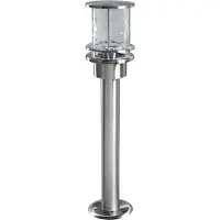 Osram ENDURA Classic Außenleuchte 55cm E27 Edelstahl IP44, ohne Leuchtmittel, klarem Glasdiffusor, für Wege, Eingänge und Gärten