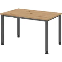 Hammerbacher Schreibtisch 4Fuss-rd.120x80cm Asteiche/graphi
