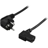 Deltaco DEL-109B-50, 0,5 m, CEE7/7, IEC C13, 250 V, 10 A