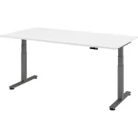 Hammerbacher Sitz-Steh-Schreibtisch el.200x100cm Weiss