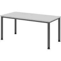 Hammerbacher Schreibtisch 4Fuss-rd.160x80cm Grau/Graphit