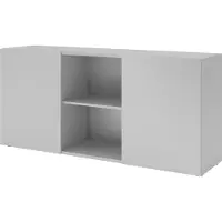 Hammerbacher Sideboard 2OH mit Schiebetüren Grau/Grau