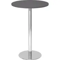 Hammerbacher Stehtisch 80cm rund Graphit/Chrom