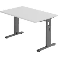 Hjh OFFICE PRO MEGA 12 G - 120 x 80 h?henverstellbar Grau/Graphit