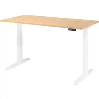 Hjh OFFICE PRO XMKA 16 W | 160x80 | elektrisch h?henverstellbar - 160 x 80 Eiche elektrisch h?henverstellbar