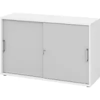Hammerbacher Schiebetürenschrank 2 OH CE Weiss/Grau