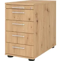 Hammerbacher Standcontainer 80cm,4Schub,Schloss RE Asteich