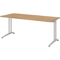 Hammerbacher Schreibtisch C-Fuss 180x80cm Asteiche